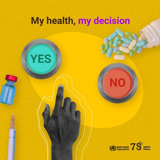 2023 Human Rights Day infographic "My health, my decision"