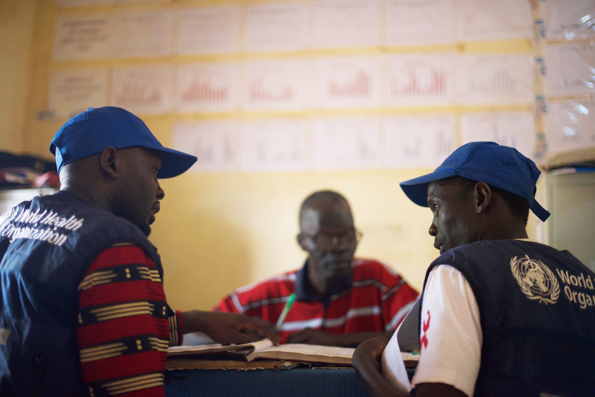 James Ayieny Thuc Zonal HIV/ART (Antiretroviral Therapy) Officer at Wau Teaching Hospital with Dr Athieu Jospeh also Zonal HIV/ART officer.