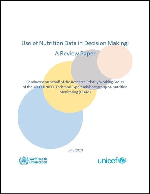 Use of nutrition data in decision making: a review paper