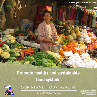 Promote healthy and sustainable food system